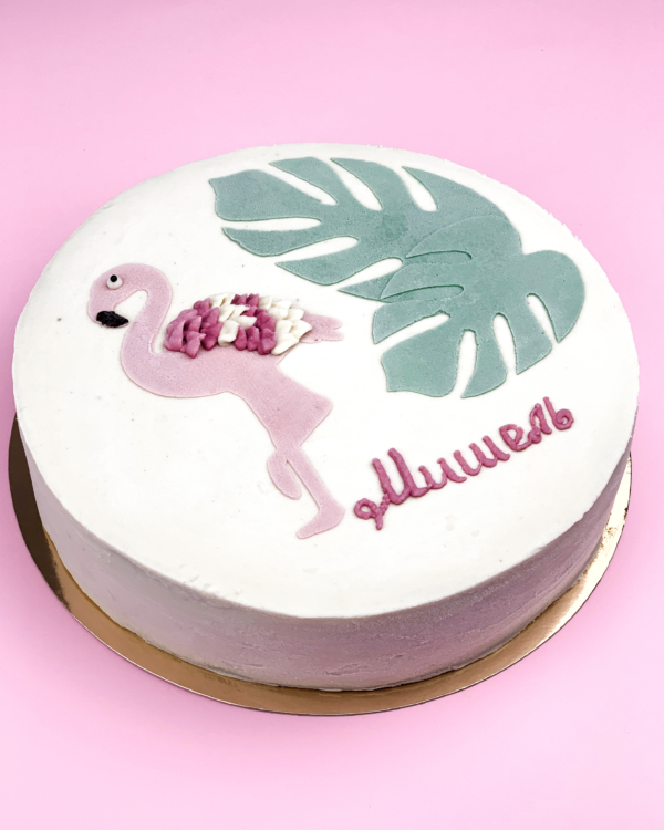 Tropical Flamingo Cake | A Decorating Tutorial - YouTube